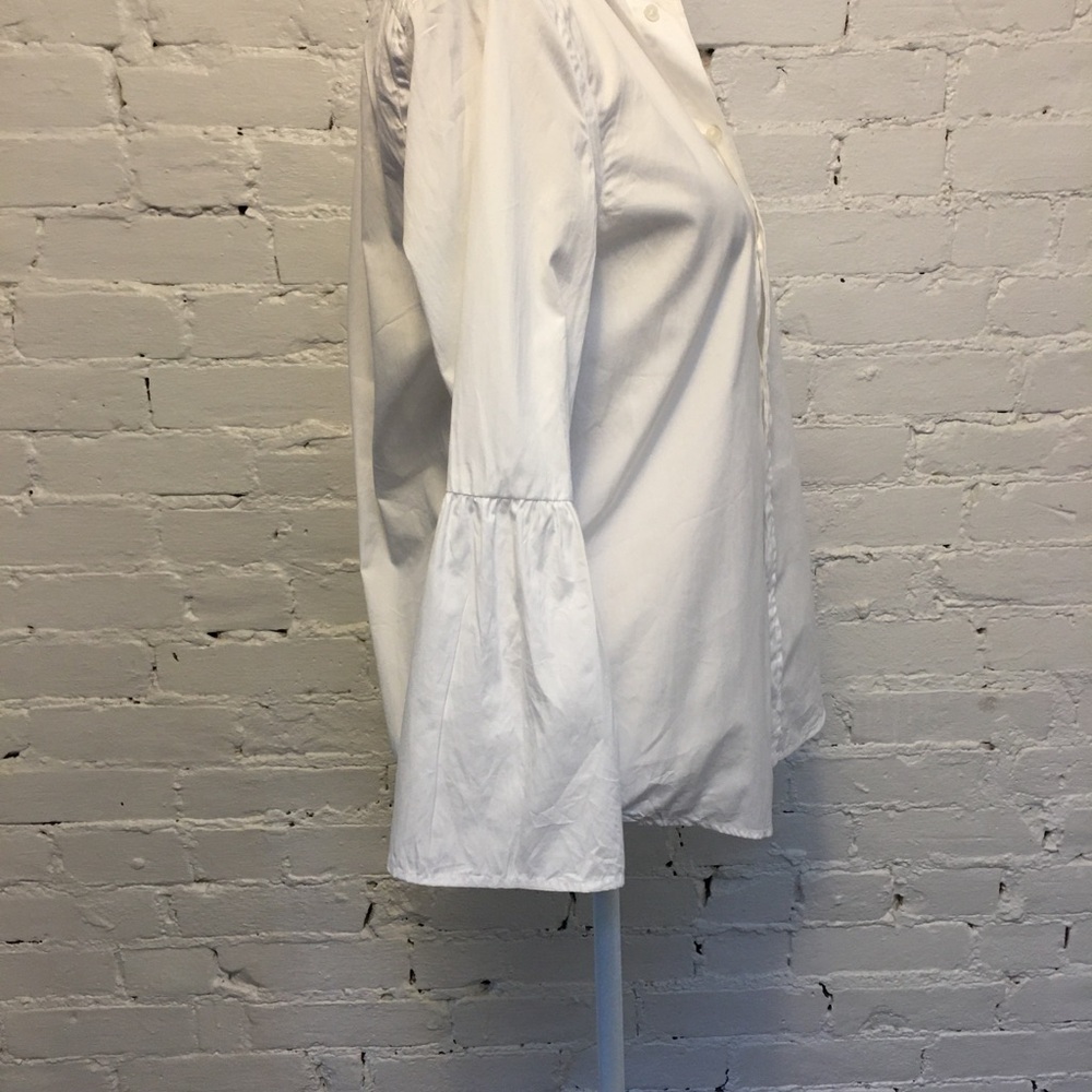 Polo Ralph Lauren bell sleeve top white cotton size 8 - Picture 5 of 8
